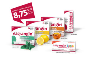 easyangin Packshots (Arzneimittel) mit Couponing